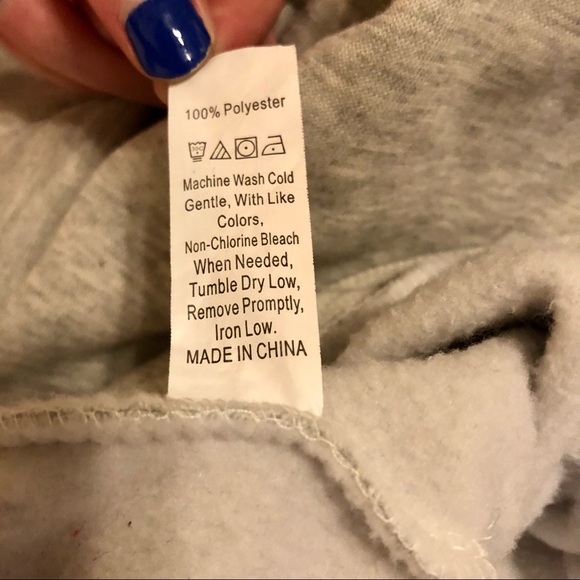 Cropped Light Grey Hoodie - Picture 4 of 5